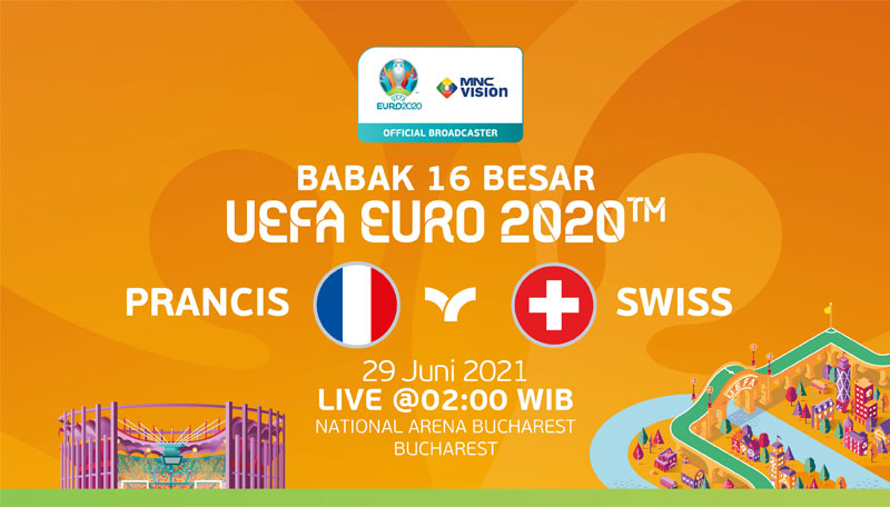 Prediksi Babak 16 Besar UEFA EURO 2020: Prancis vs Swiss. Live 29 Juni 2021!