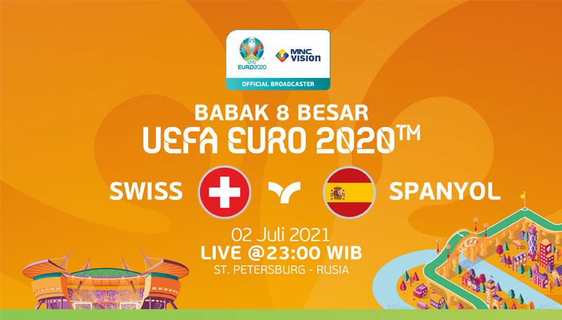 Prediksi Babak 8 Besar UEFA EURO 2020: Swiss vs Spanyol. Live 2 Juli 2021! 