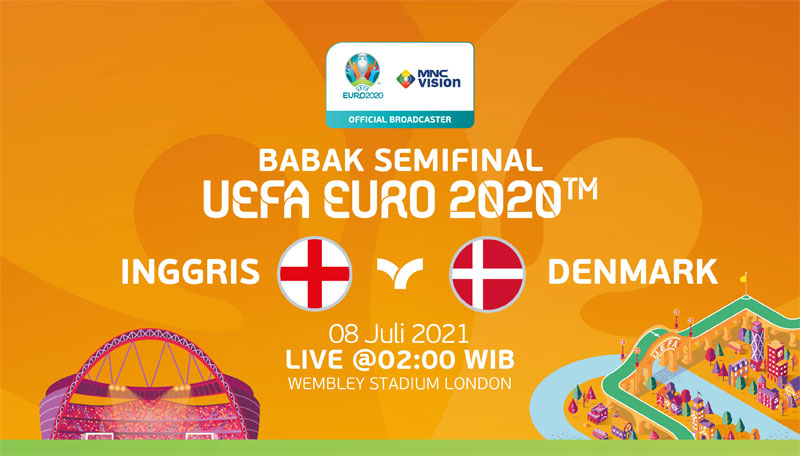 Prediksi Babak SemiFinal UEFA EURO 2020: Inggris vs Denmark. Live 8 Juli 2021!