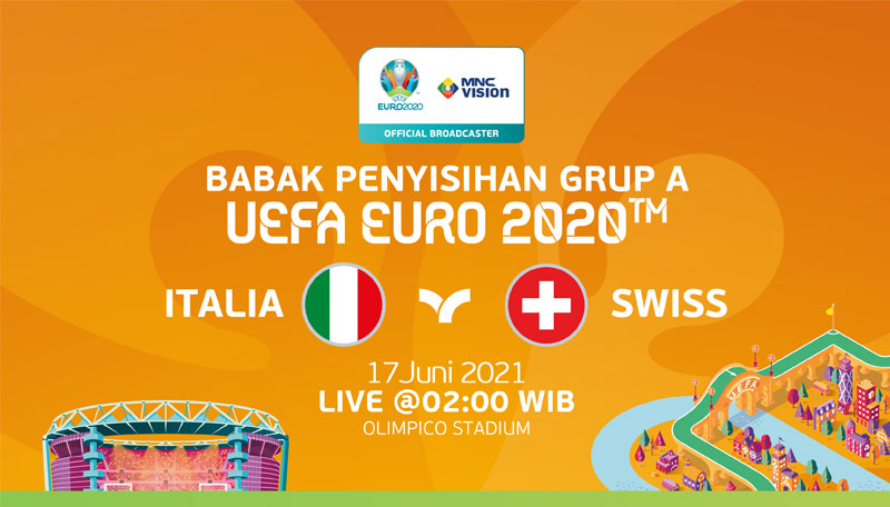 Prediksi Italia Vs Swiss, Babak Penyisihan Grup A UEFA EURO. Tayang 17 Juni 2021
