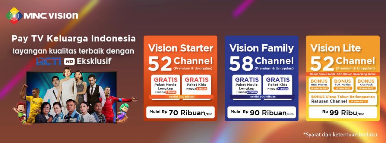 Paket MNC Vision Terbaru