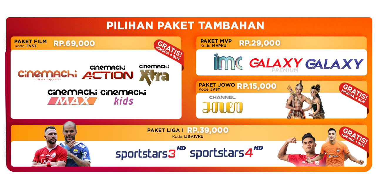 paket tambahan Visonku Vista