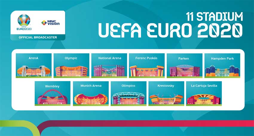 11 Stadion Terpilih Jadi Tuan Rumah UEFA EURO 2020