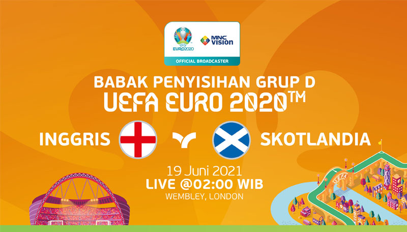 Prediksi Inggris vs Skotlandia, UEFA EURO 2020 Grup D. Live 19 Juni 2021