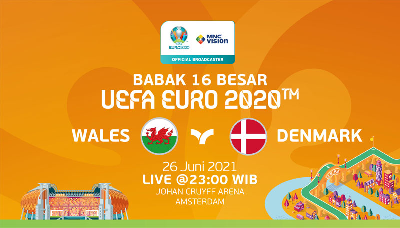 Prediksi Babak 16 Besar UEFA EURO 2020: Wales vs Denmark. Live 26 Juni 2021