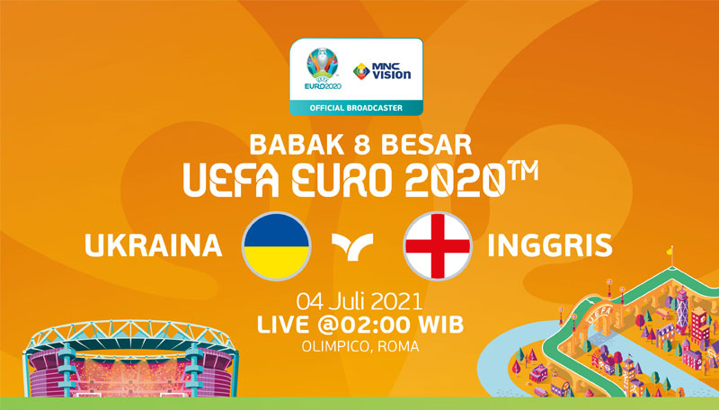 Prediksi Babak 8 Besar UEFA EURO 2020: Ukraina vs Inggris. Live 4 Juli 2021!