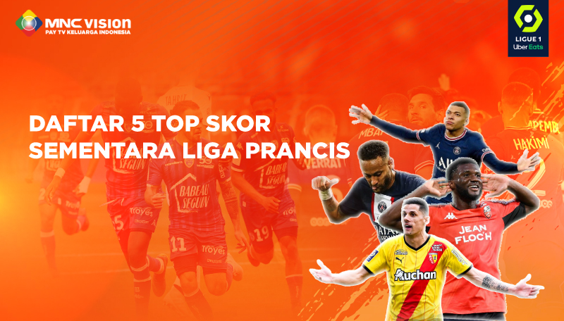 DAFTAR 5 TOP SKOR SEMENTARA LIGA PRANCIS