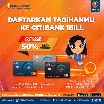 Dapatkan CASHBACK 50% Hingga Rp200.000 dengan Kartu Kredit Citibank