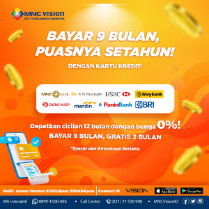 Promo 9+3 dan 5+1 Khusus Pelanggan Yang Sudah Menjadi Pelanggan Aktif MNC Vision