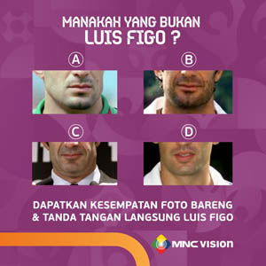 Pemenang Kuis Tebak Wajah Luis Figo